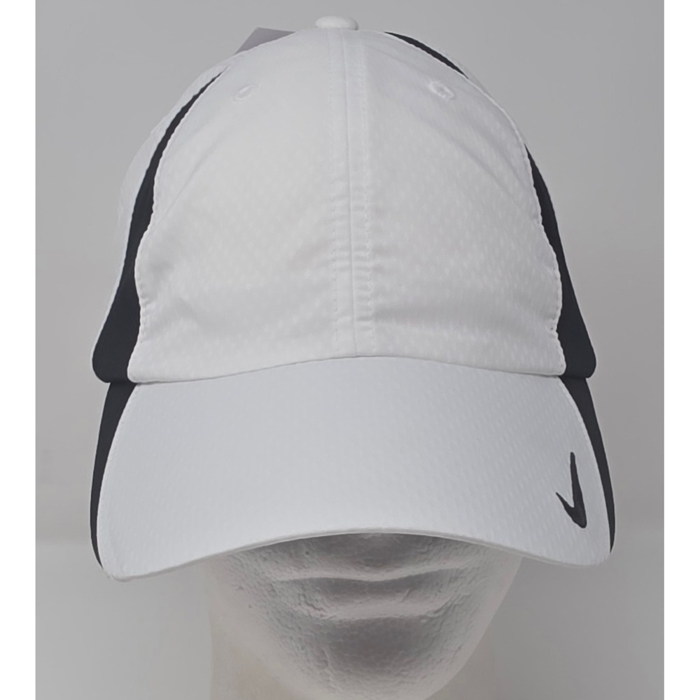 Nike Golf Club Strapback Cap M/L White Dri-FIT Swoosh Athletic Hat NWT
